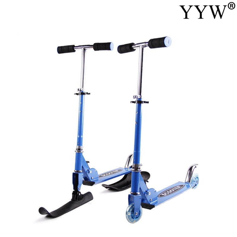 Faltbare Cabrio Roller für Kinder 2 Rad Schnee Und Straße Schiebe Räder für 4-14 Jahr Einstellbare Höhe Licht gewicht Roller