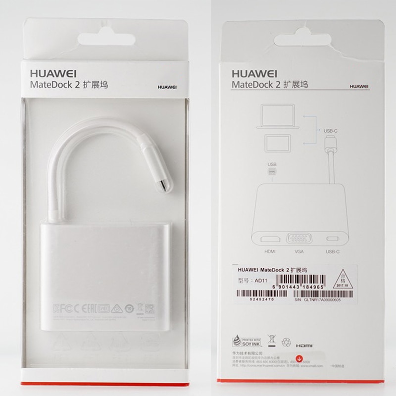 For Original HUAWEI MateDock 2 Docking Station for Mate30 Pro Mate20 Pro P30Pro MediaPad M6 MateBook E X Pro Dock
