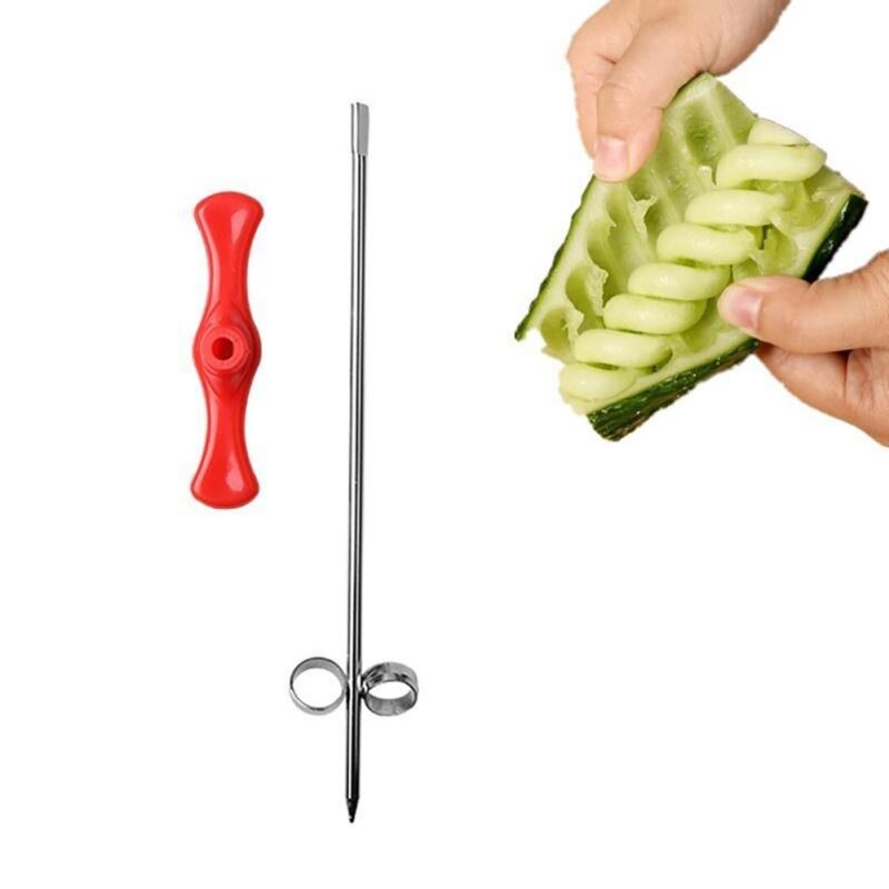 Spiraal Mes Handleiding Groenten Chopper Spiraal Schroef Slicer Cutter Fruit Gereedschap Keuken Gadgets