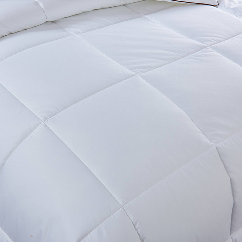 Full size microfiber vullen witte hotel dekbed bed quilts