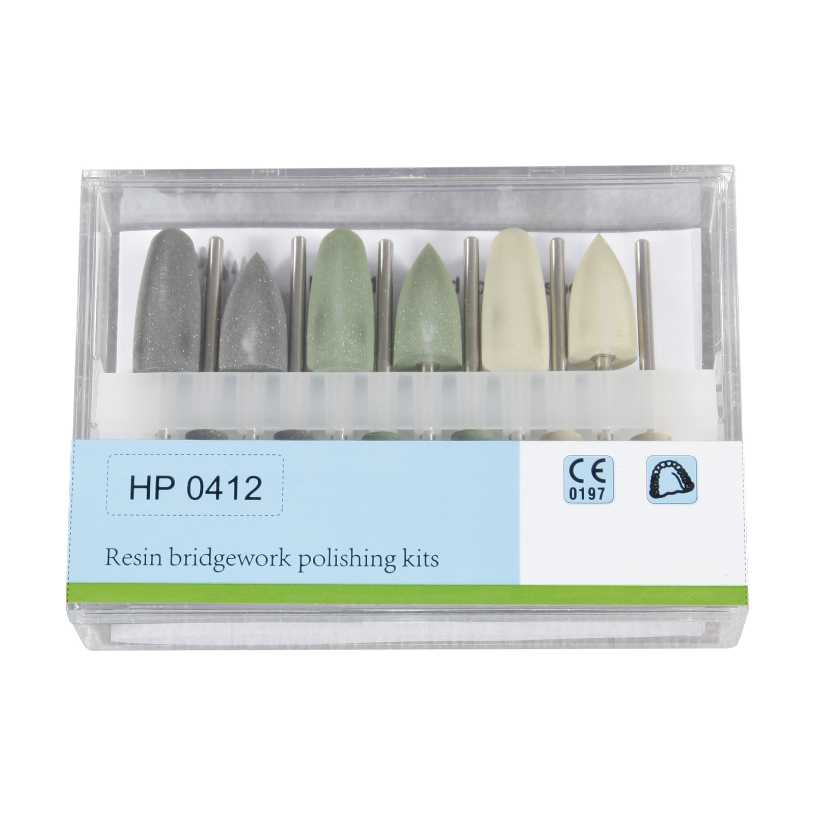 Dental Lab Dental Equipment Teeth Composite polisher Polishing Kit Low-speed Burs Drills Mixed/Tungsten Carbide Burs RA /HP 2.35: HP 0412