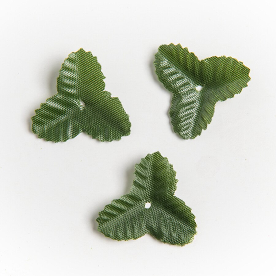 200 Uds rosas de seda hoja verde álbum de recortes de boda decoración del hogar Diy arreglo de flores hecho a mano accesorios plantas artificiales: Rosa claro