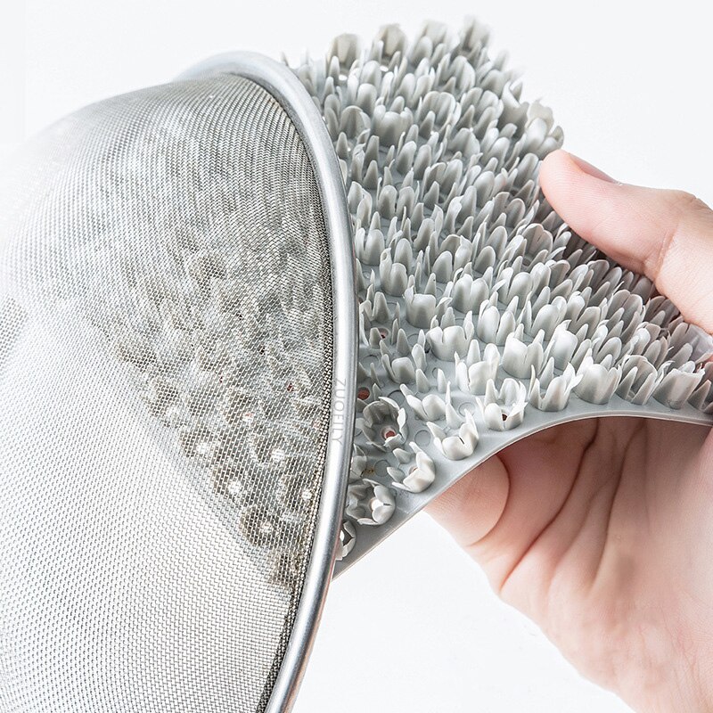 1 pz spazzola per lavastoviglie frutta verdura peeling spazzola per pulizia detergente per cucina spazzole per patate tazza portasapone accessori da cucina