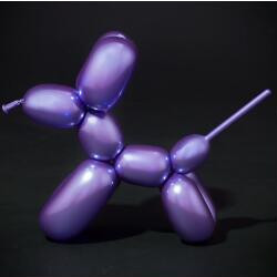 , globo largo de Metal cromado, novedad, 1,8g, espesamiento de globos de tira mágica, producción monocromática, mezcla de 260 tiras, 100 Uds: Purple