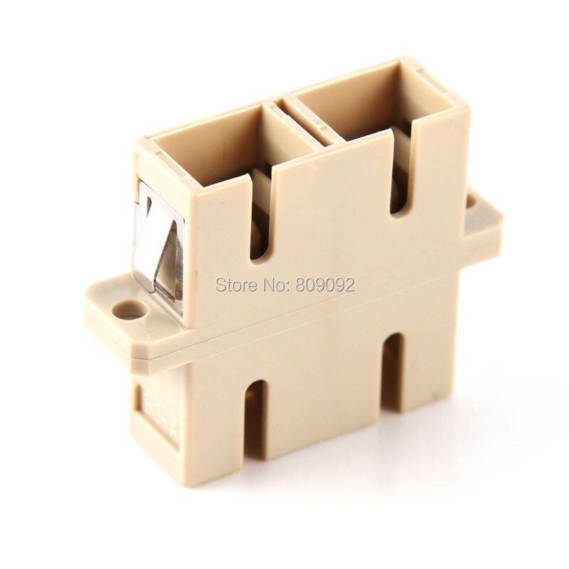 10pcs SC-SC Duplex 10 Gigabit Fiber Optic Adapter Optical Connector Coupler