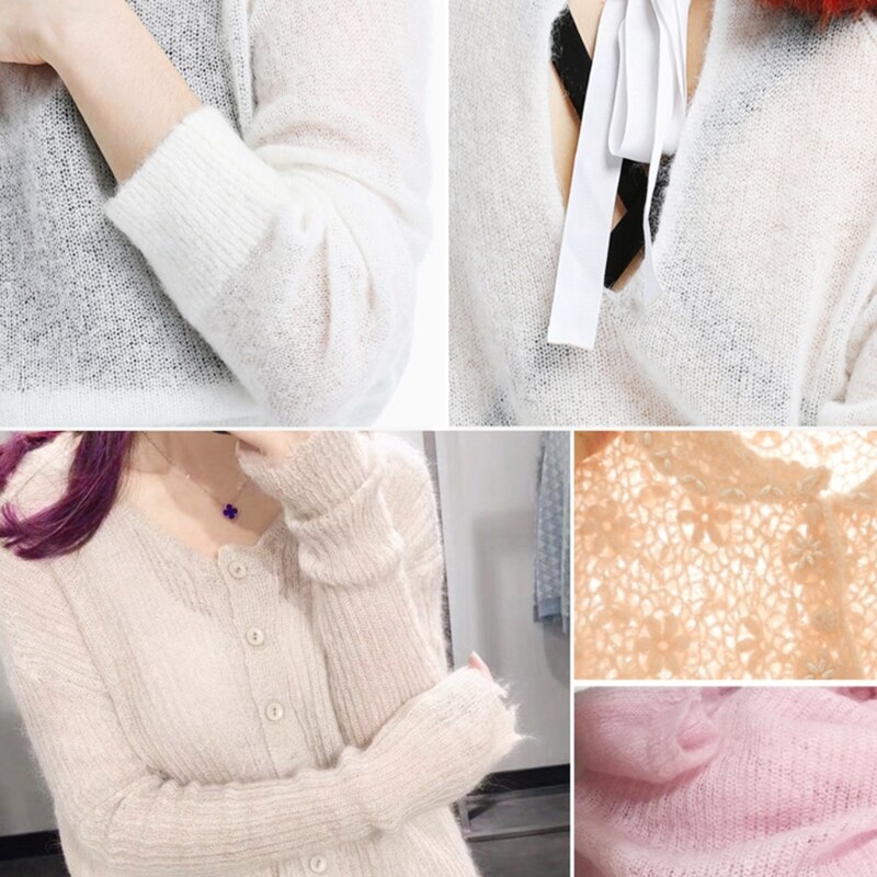 Soft Mohair Cashmere Knitting Wool Yarn DIY Shawl Scarf Crochet Thread Supplies