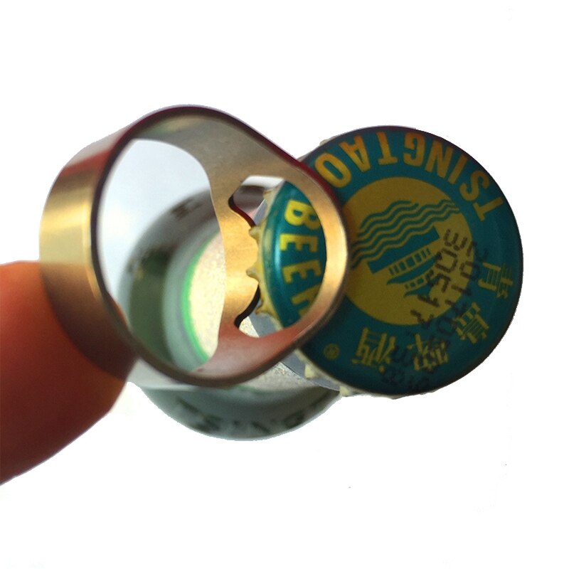 1pcs 22mm Mini Can Opener Stainless Steel Bottle Opener Ring-shape Bottle Beer Cap Opening Remover Kitchen Gadgets Bar Tools