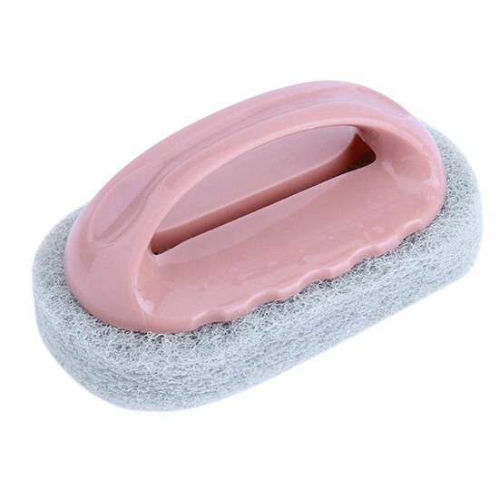 Fypo-cepillo de esponja para Herramientas de limpieza de cocina, cepillo mágico para limpieza de cacerola, esponjas, estropajos, Limpiador de cocina: pink