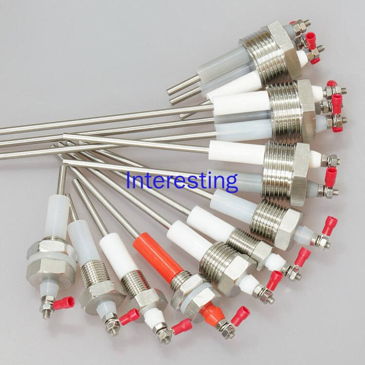 4-point 2-pole Single Pole Bipolar Stainless Steel Boiler Water Level Electrode Liquid Level Probe Induction Rod Sensor