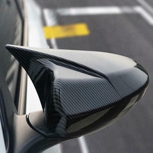 2Pc Achteruitkijkspiegel Cover Voor Honda Accord Carbon Fiber Abs Look Spiegel Cover Trim Black