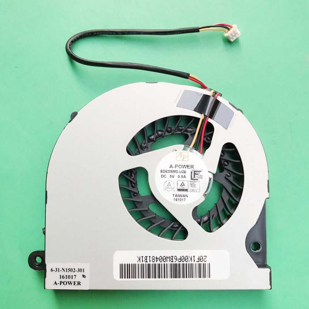 laptop CPU gpu cooling fan Cooler Notebook Fit for Hasee DFS501105FR0T FHCX DFS501105FROT FCN FJL0 FJLO FG5B Laptops: No.1 wire long 13cm