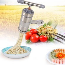 Portabel rostfritt stål manuell nudelmaskin kök pasta spaghetti pressmaskin grönsaksjuicepress
