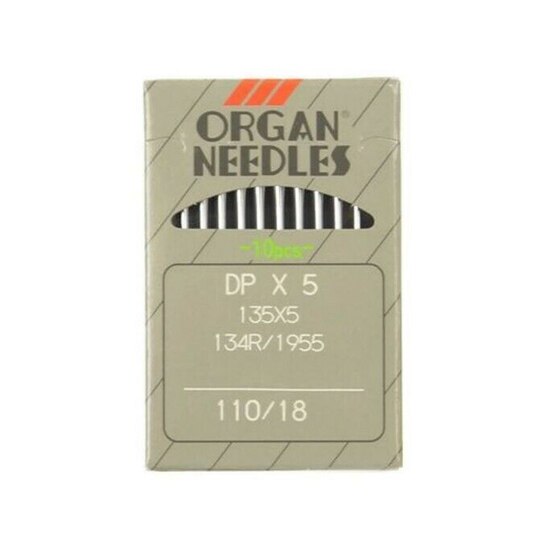 10pcs/lot ORGAN NEEDLES DBX1 DCX1 DPX5 UYX128GAS For Industrial Lockstitch Sewing Machine Singer JUKI brother: DPX5(110-18)