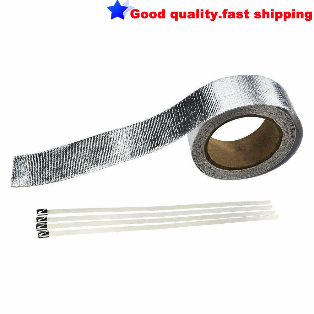 Aluminum Reinforced Tape Adhesive Backed Heat Shield Resistant Wrap For Intake