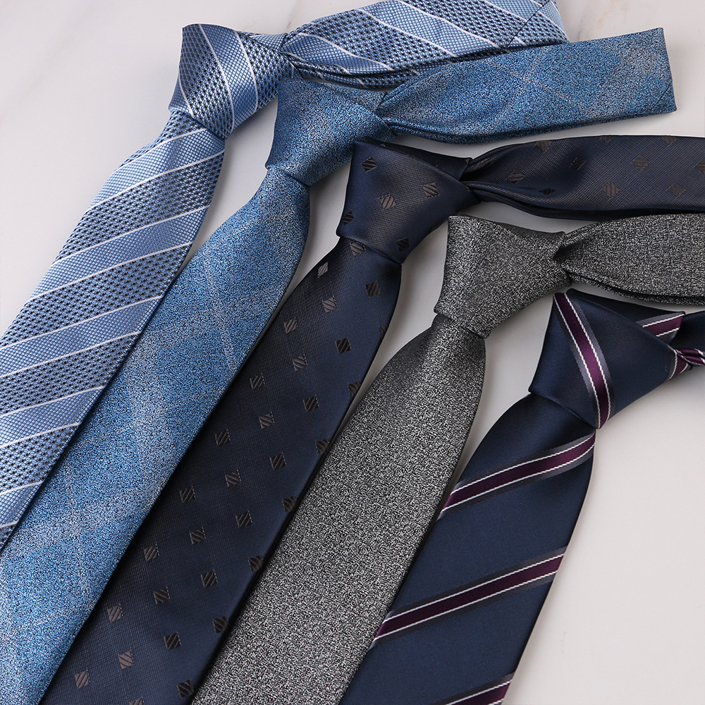 Corbata de cuadros a rayas geométricas para hombre, corbatas de cuello clásicas, rojo, Azul, Gris, ocio, negocios, boda, corbata delgada de , 6cm,