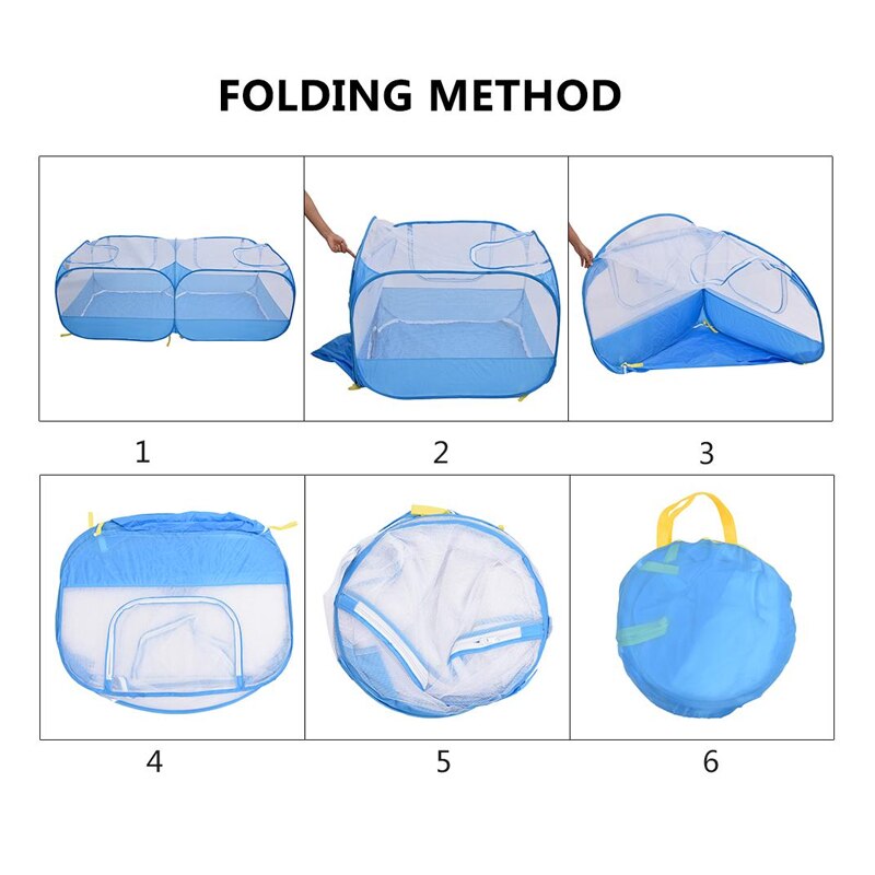 Portable Chicken Rabbit Cat Dog Coop Outdoor Farm Animals Poultry Mesh Fence Foldable Pets Cage Enclosure