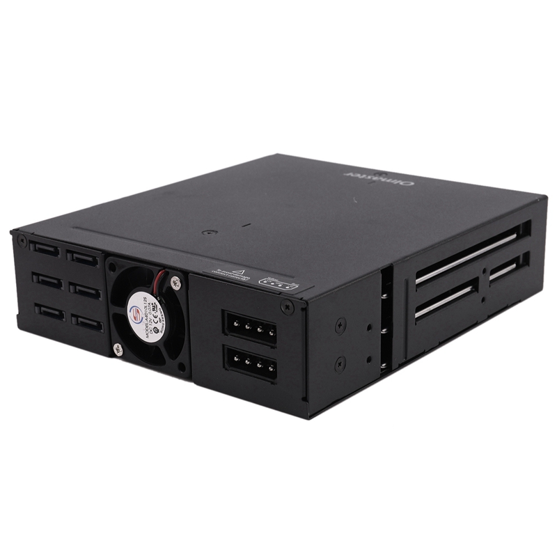 Oimaster 6- bay harde schijf behuizing rack dataopslag voor 2.5 inch sata ssd hdd thuis back-up e-mailopslag computerbehuizing serverbehuizing