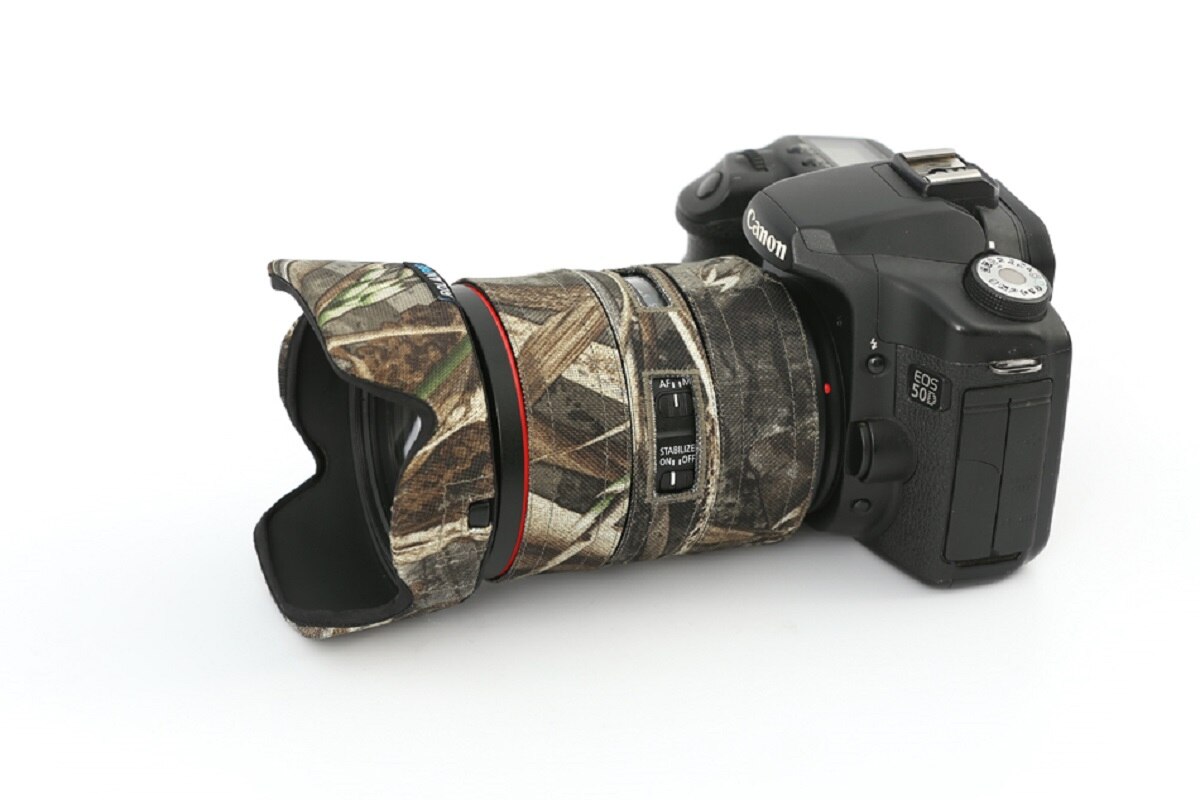 ROLANPRO Objektiv Tarnung Mantel Regen Abdeckung für Kanon EF 24-105mm f4L IST II USM Objektiv Hülse Waffen fallen Fotografie Zubehör Tuch