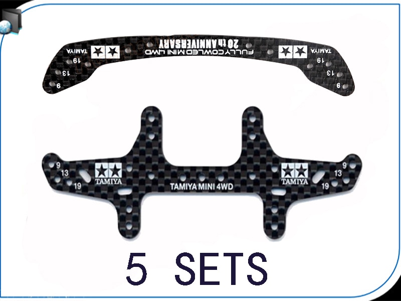 10x Carbon Fiber Car Shell Columns - for Tamiya Mini 4WD Racing Cars