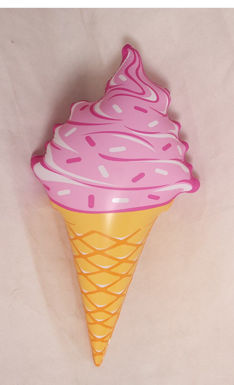 90cm 35inch Giant Inflatable Ice Cream Pool Float Inflatable Water Toys Air Mattress Fun Swimming Beach Party: pink