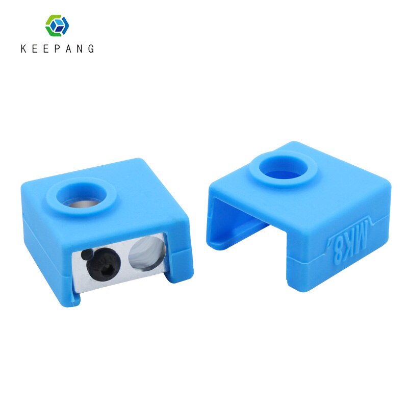 MK8 podgrzewany blok silikonowe etui ochronne obudowa ogrzewanie pokrywa na bloki do drukarki 3D Makerbot wytłaczarka odporność na wysoką temperaturę