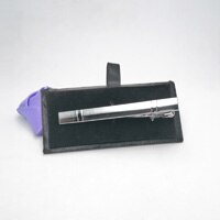 HUISHI Krawatte Stift Schließe Bar Krawatte Clips Für Männer Silber Farbe Männlichen Metall Kupfer Geschäft Krawatte Clip Herren Krawatte Clips: CL273
