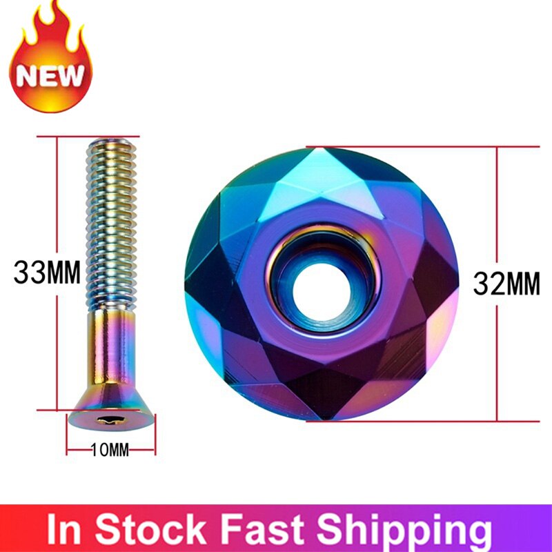 Bicycle Headset Fork Top Cap Headset Cover Bolt Front Fork Head Tube Bike Accessories Mtb Parts Cycling Equipment Screw