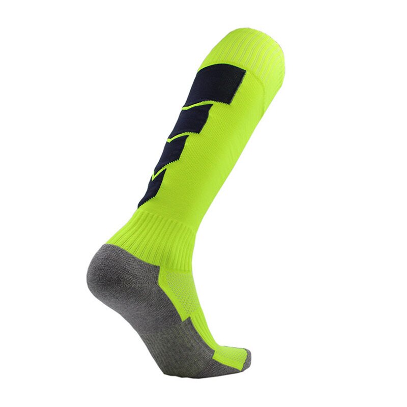 Adult Men's Football Stocking Cycling Socks Soccer Long Footwear Winter Leg Warmers For Child Thicken Cotton Sports