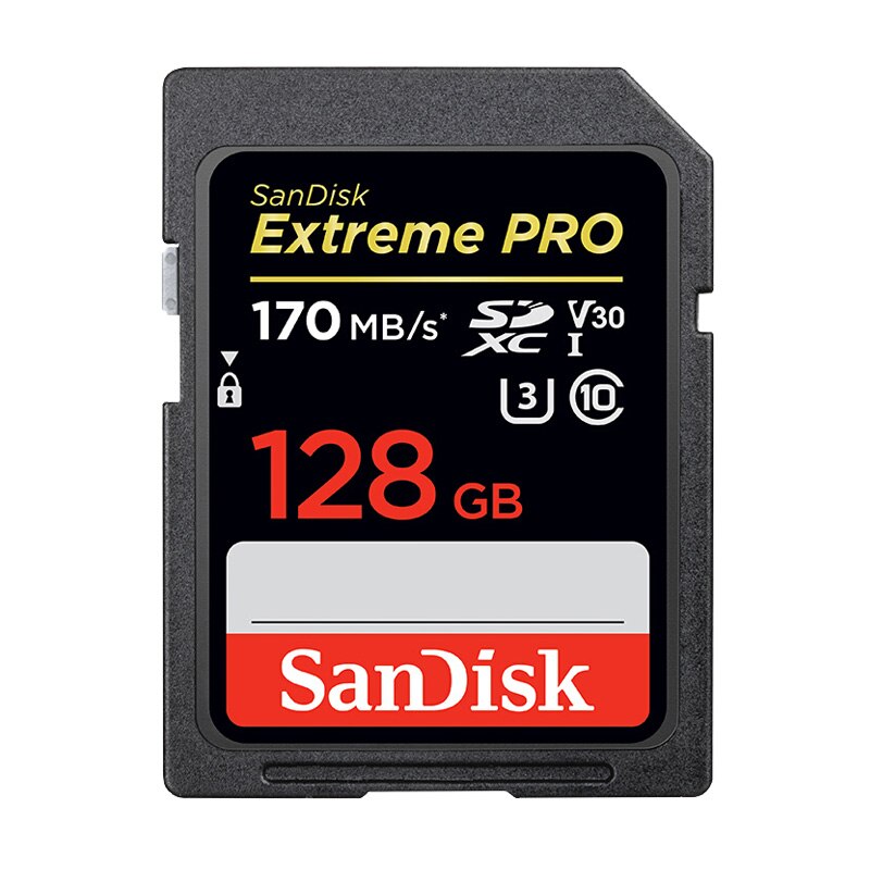 Original sandisk extreme pro/ultra 64gb sd-kort minneskort 32gb flash-kort 128gb 16 gb klass 10 u3 för 1080p 3d full hd-kamera: Sdxxy 170mb 128gb