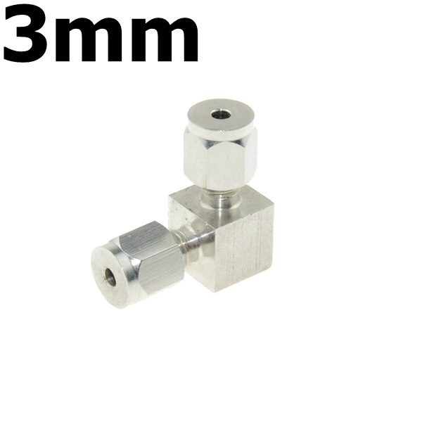 Stainless Steel 304 Compressor Double Ferrule Connector 6mm 8mm 10mm 12mm 1/4" 1/2" Pipe Tube Coupler Air Compression Fitting: 3mm