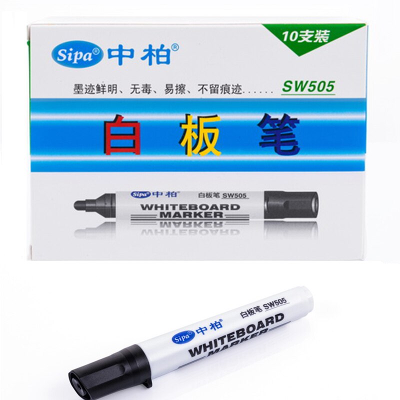 Canetas marcadoras quadro branco, vermelho, azul, preto, apagável, ponto fino para a escola, escritório, uso de reunião, para vidro, destacador