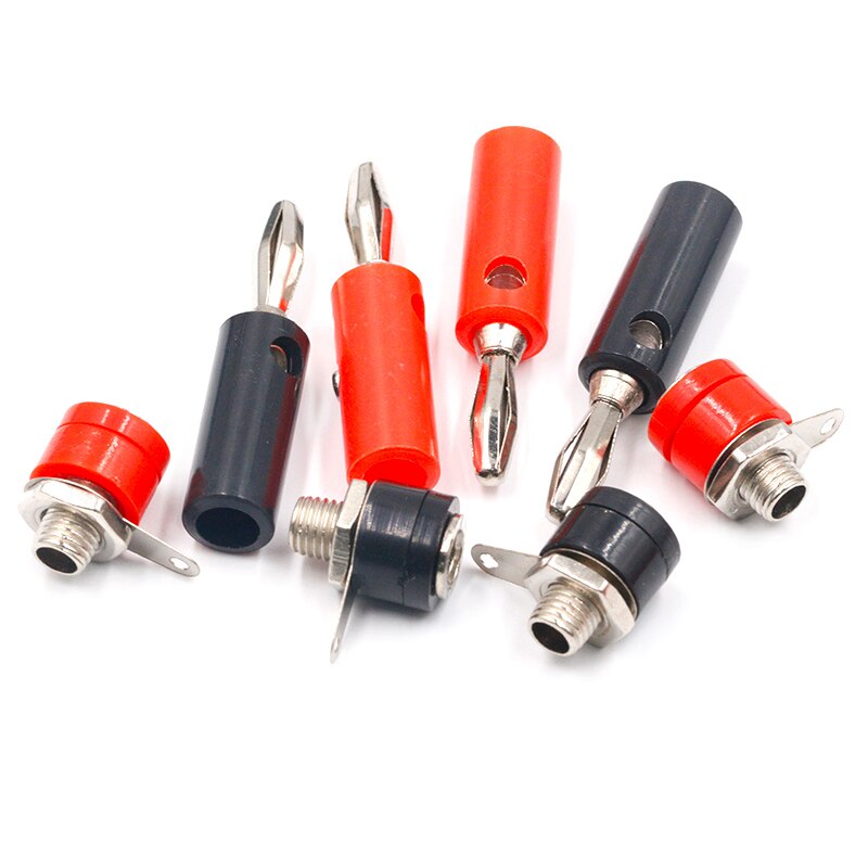1male and Female 4mm Banana Plug Male and Female to Insert Connector Banana Pin DIY Model Parts Russia