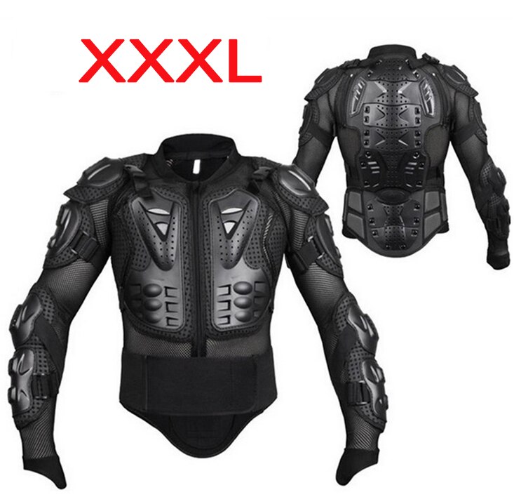 Motorcykel rustning jakke hel krop rustning motorcross racercykel bryst gear beskyttende skulder håndled beskytte moto tilbehør: Xxxl