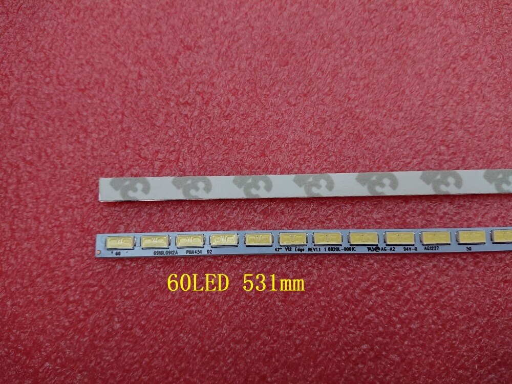 Beented DEEL 100% 60LED 531mm LED strip 6916L0912A 42 "V12 Rand 69220L-0001C voor 42 inch TV LC420EUN 6922L-0016A KLV-42HX655