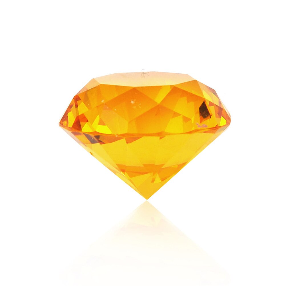 Dia 3cm diamant cristal clair à facettes coupe forme verre géant diamant bijou décor artisanat: YL