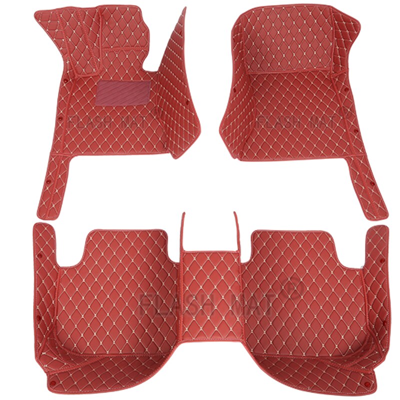 Flash mat leather car floor mats For Lifan All Models x60 x50 320 330 520 620 630 720 Car-Styling: Red wine
