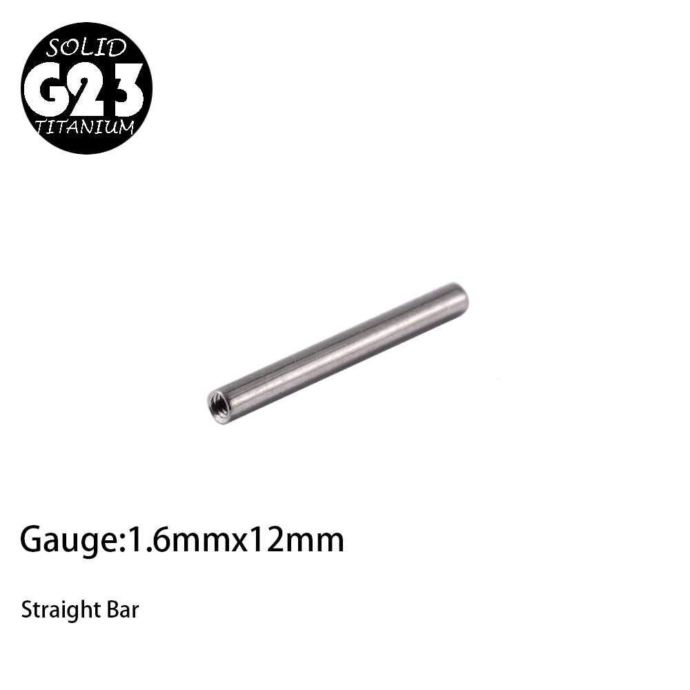 1PC G23 Titanium Christina Vertical Hood Piercings CZ Gem Dermal Anchor Crystal Flower Straight Barbell Jewelry Piercing 1.6mm: Antique Bronze Plated