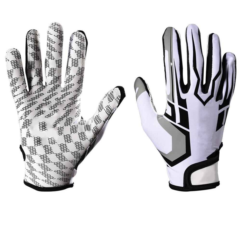 Udendørs sportshandsker skridsikre silikone slidbestandige handsker til baseball fitness aktiviteter bhd 2: Hvid / M