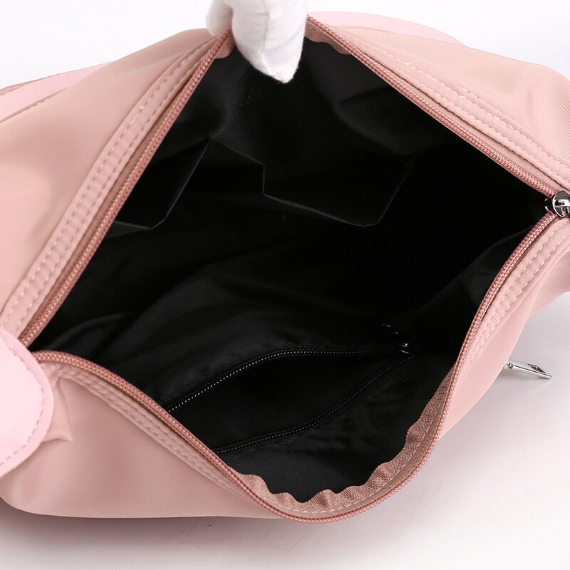 Piler femme décontracté Portable unique sac à bandoulière en Nylon dames Mini fermeture éclair sacs à bandoulière petit sac à rabat carré sacs à main de messager