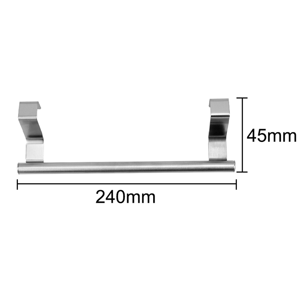 Armario cajón toallero colgante soporte para puerta colgador toallero de baño y cocina colgador montado en la pared toallero: S