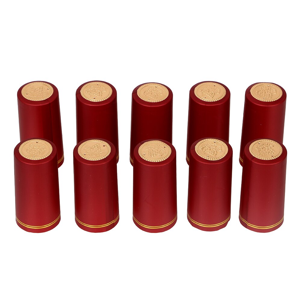 10pcs/lot PVC Heat Shrink Cap Wine Bottle Seal Cover for Home Brewing Bar Party Supplies