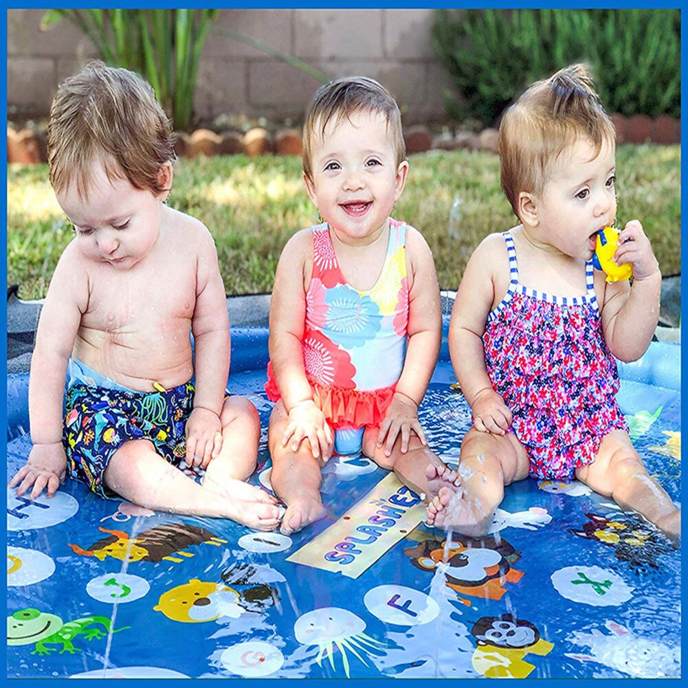 Zomer Outdoor Spray Water Kussen Pvc Opblaasbare Spray Water Speelgoed Voor Kinderen Spelen Water Mat Games Strand Gazon Sprinkler Pads