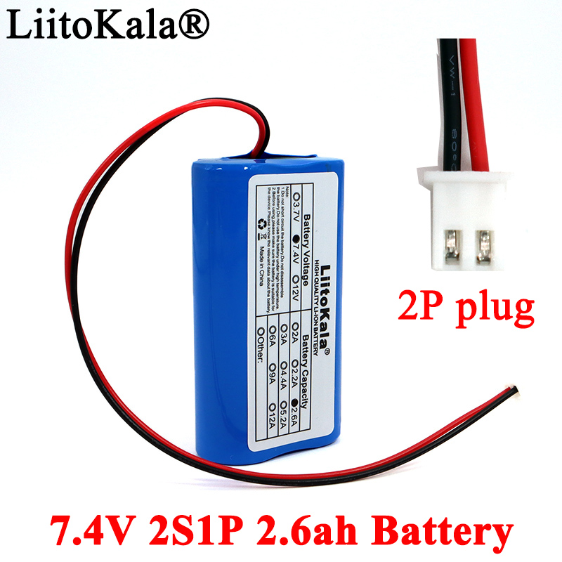 7,4 v 18650 lithium batteries 2s 2,6 ah 3ah fishing led light bluetooth speaker 8,4 v emergency diy batteries with pcb