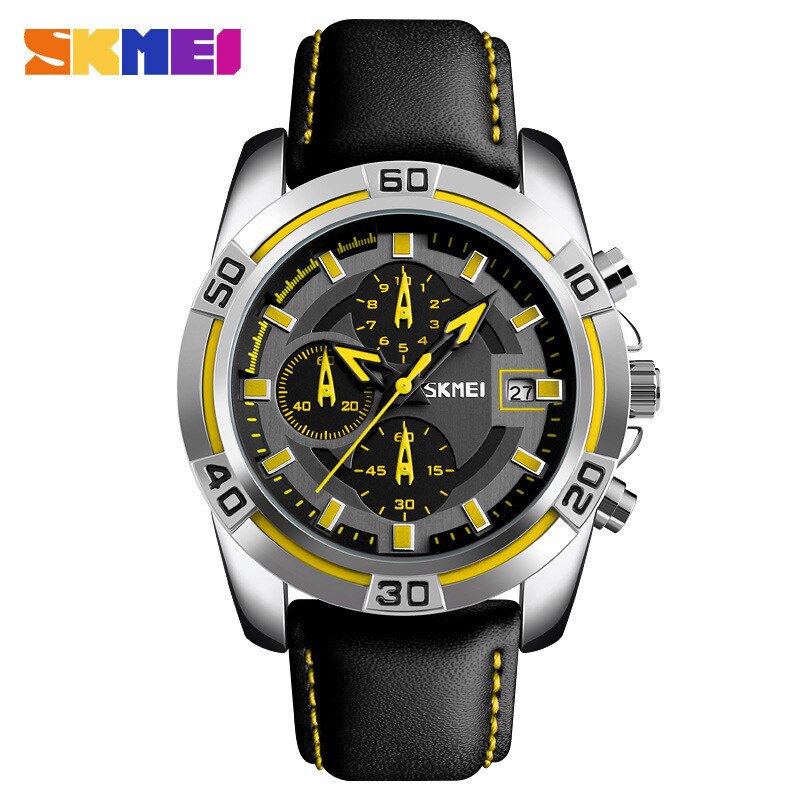 SKMEI9156 Multifunctionele Water Mannen Business Casual Quartz Horloge Drie-Disc Horloge Met Kalender: Overigen