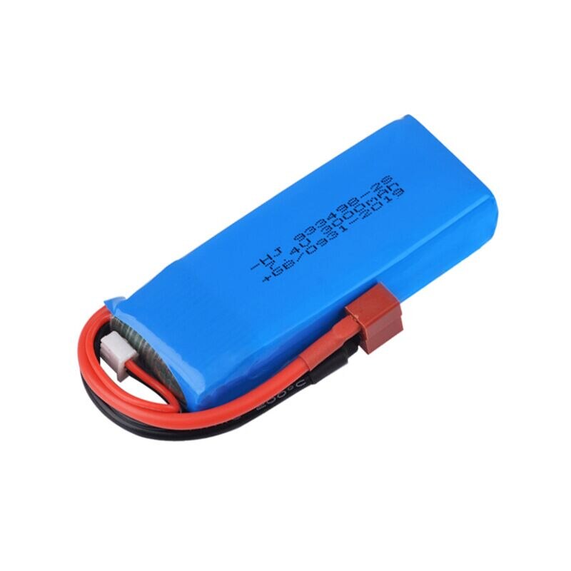 Wltoys 144001 Car 2s 7.4V 3000mAh Upgraded Lipo Battery T Plug For Wltoys 1/14 144001 RC Car Boat Lipo Battery Parts Upgraded