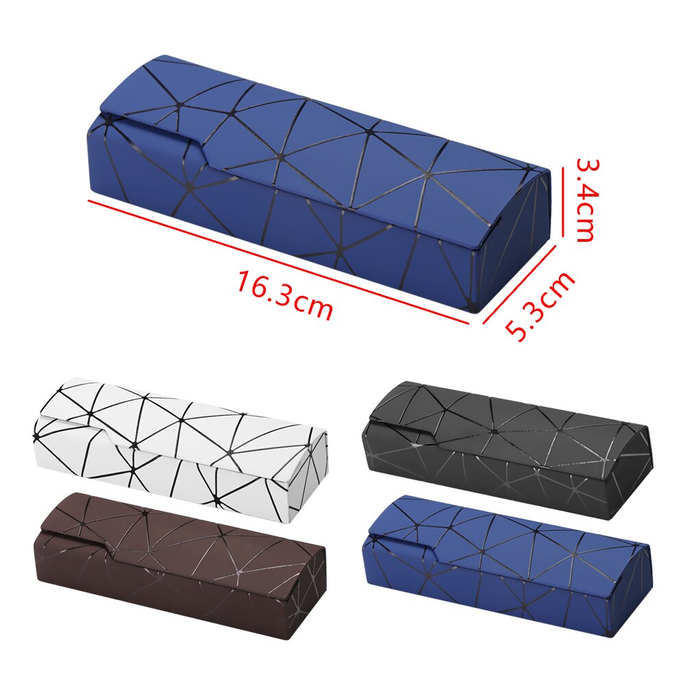 1 pc unisex glasögonbox skyddsfodral bärbart solglasögonfodral handgjorda optiska läsglasögontillbehör