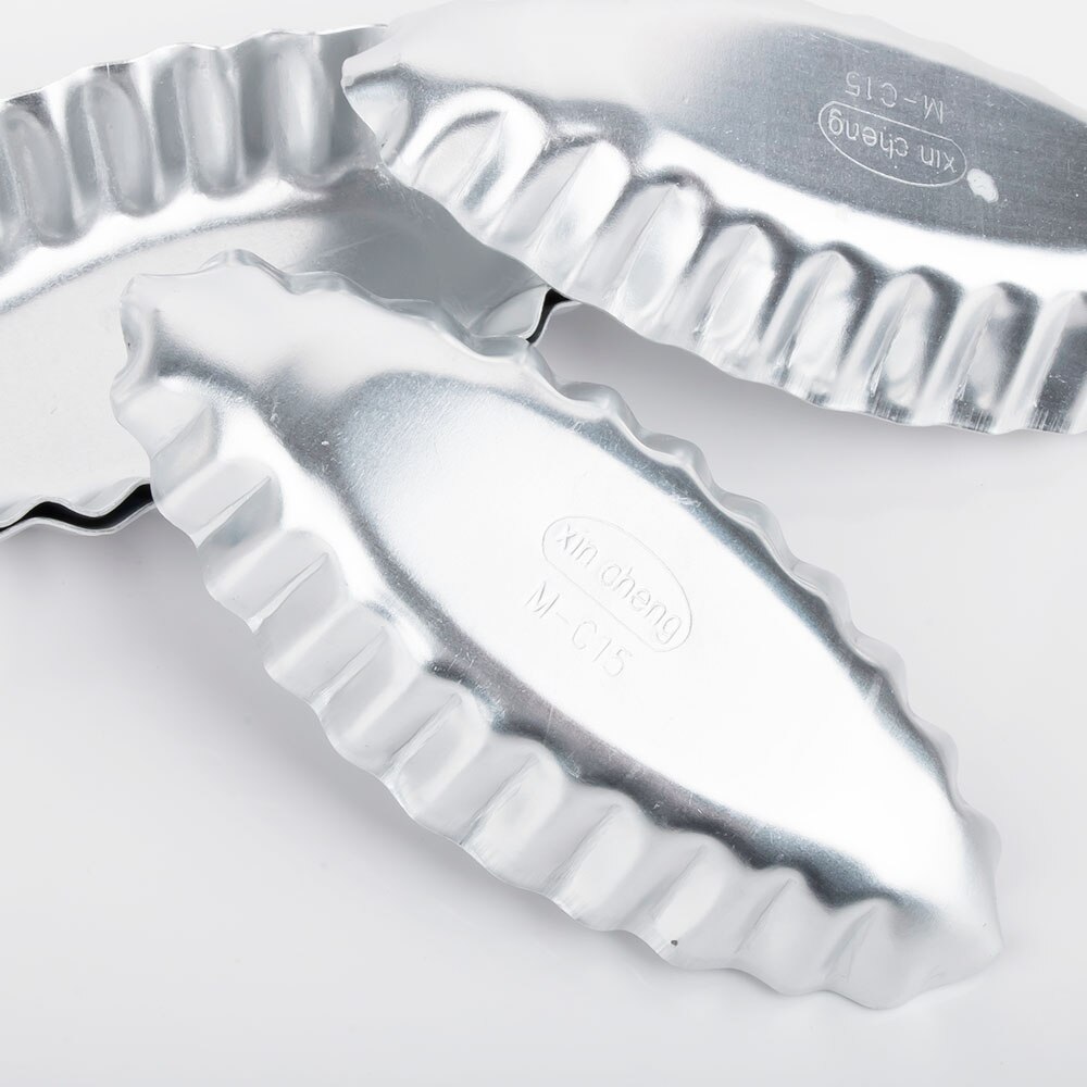 4 st båtform aluminiumform för äggtårtor kakor buscuit frukt tårtformar gör-det-själv kök bageri bakverk bakverktyg