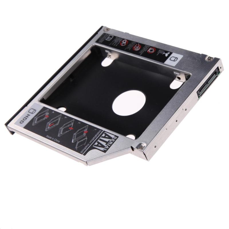 2.5'' 9.5mm Universal SATA 2nd HDD SSD Hard Drive Caddy for CD/DVD-ROM Optical Bay Hard Disk Drive Case with Screwdriver