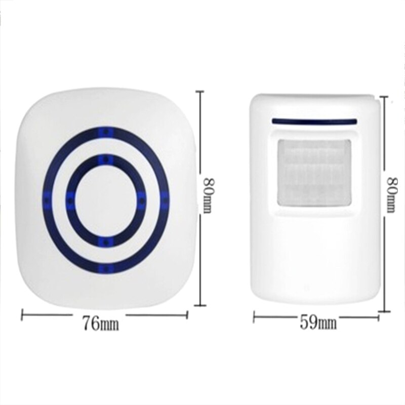 Infrared Sensor Doorbell Long Distance Volume Adjustable for Home Shop Convenience Store L5