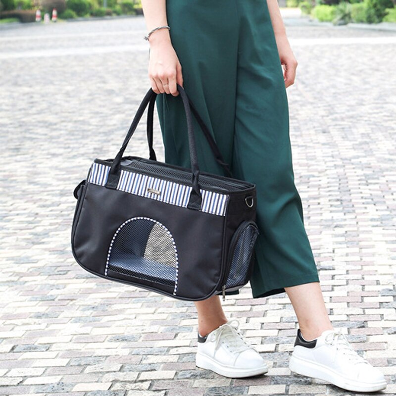 S/l draagbare reistassen voor huisdieren, katten, honden, ademende hondentas, kattentas met schouderbanden
